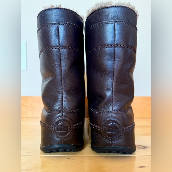 FITFLOP Leather Shearling-lined Winter boots! Size 40/10 - Picture 2 of 9